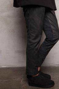 Брюки комбинированные с кожей - Брюки комбинированные с кожей