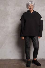 Cвитшот с отрезными рукавами - Cвитшот с отрезными рукавами