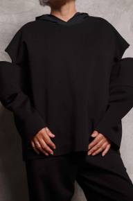 Cвитшот с отрезными рукавами - Cвитшот с отрезными рукавами