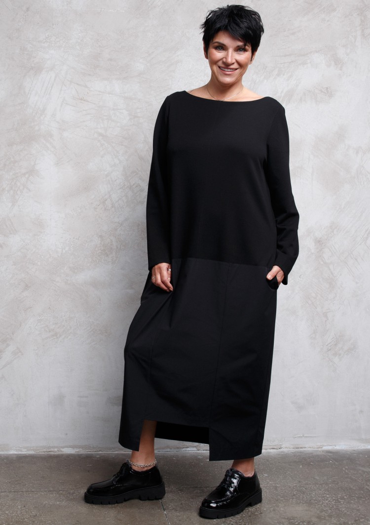 Платье бохо комбинированное