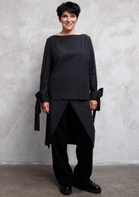 Брюки с юбкой на симметричный запах