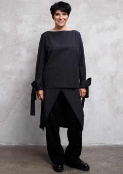 Брюки с юбкой на симметричный запах