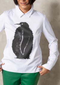 Рубашка с принтом "Пингвин"