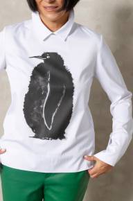 Рубашка с принтом &quot;Пингвин&quot; - Рубашка с принтом "Пингвин"
