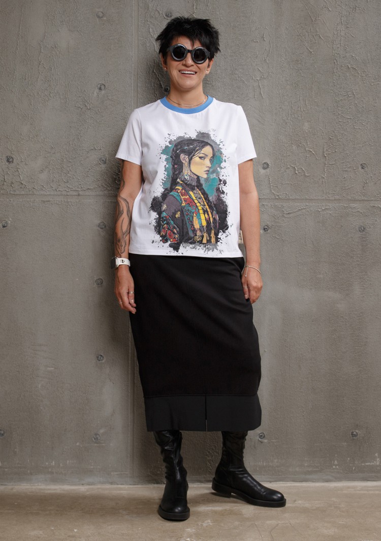 Футболка с принтом