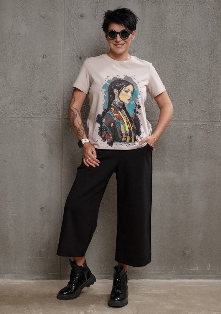 Футболка с принтом