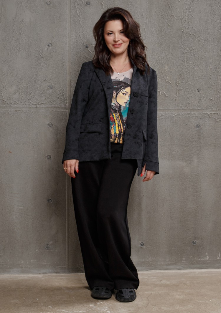 Майка-алкоголичка с принтом