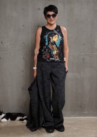 Майка-алкоголичка с принтом