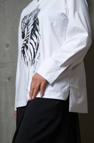 Рубашка с принтом "Зебра" - Рубашка с принтом "Зебра"