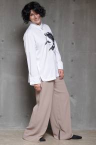 Рубашка с принтом "Гоголь" - Рубашка с принтом "Гоголь"