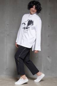 Рубашка с принтом "Гоголь" - Рубашка с принтом "Гоголь"