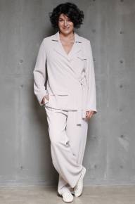 Брюки палаццо с лампасом - Брюки палаццо с лампасом