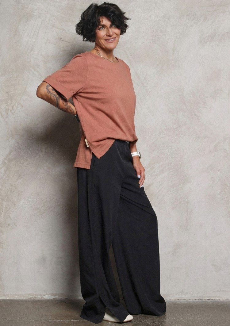 Джемпер с дублированными рукавами