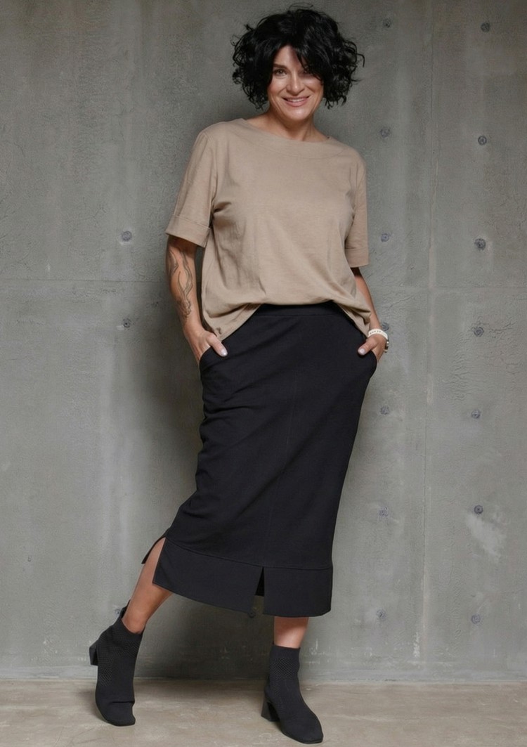 Джемпер с дублированными рукавами