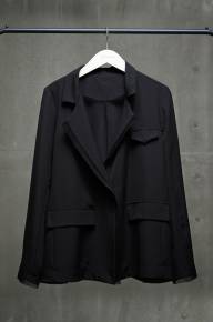 Пиджак свободный с длинным рукавом - Пиджак свободный с длинным рукавом