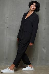 Пиджак свободный с длинным рукавом - Пиджак свободный с длинным рукавом