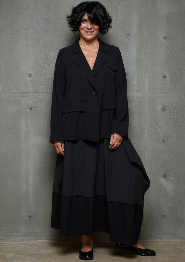 Пиджак свободный с длинным рукавом