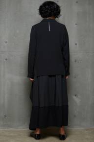 Пиджак свободный с длинным рукавом - Пиджак свободный с длинным рукавом