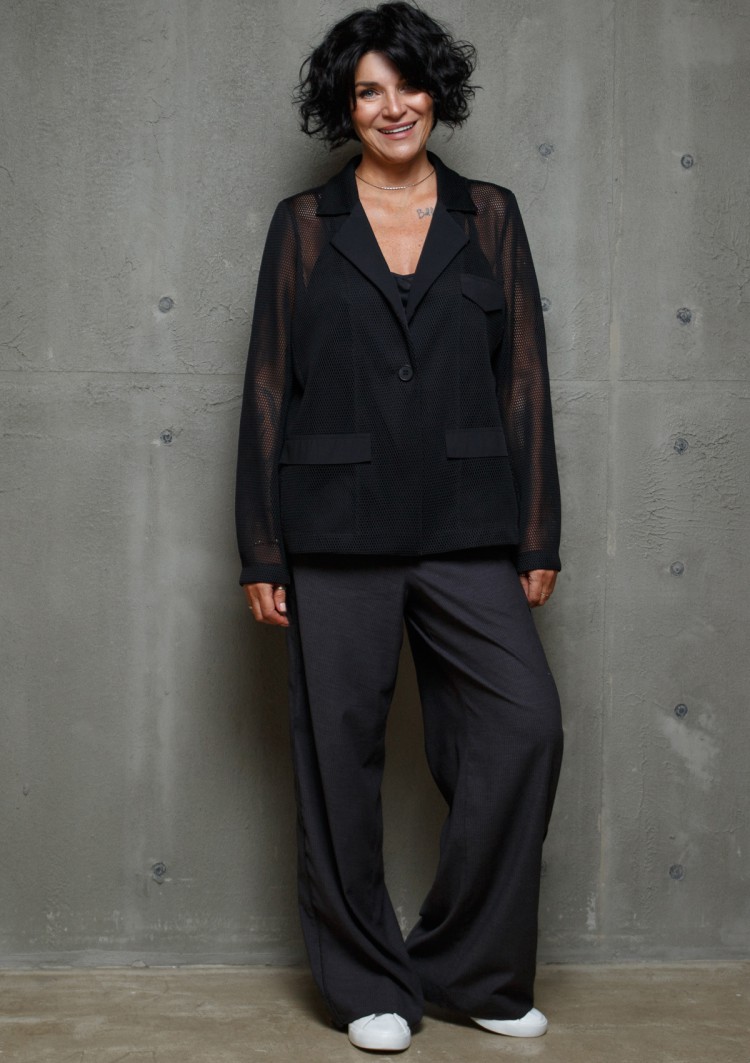 Пиджак свободный с длинным рукавом