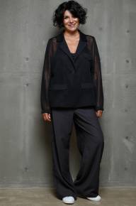 Пиджак свободный с длинным рукавом - Пиджак свободный с длинным рукавом