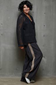 Пиджак свободный с длинным рукавом - Пиджак свободный с длинным рукавом