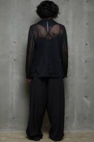 Пиджак свободный с длинным рукавом - Пиджак свободный с длинным рукавом