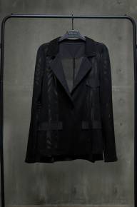 Пиджак свободный с длинным рукавом - Пиджак свободный с длинным рукавом