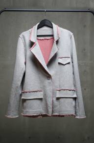 Пиджак свободный с длинным рукавом - Пиджак свободный с длинным рукавом