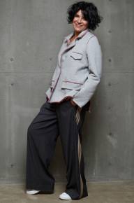 Пиджак свободный с длинным рукавом - Пиджак свободный с длинным рукавом