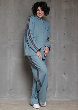 Брюки хулиганы с настрочными лентами