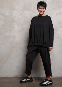 Джемпер с завязкой из плащевки