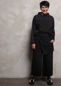 Брюки хулиганы 7/8 со скошенным запахом